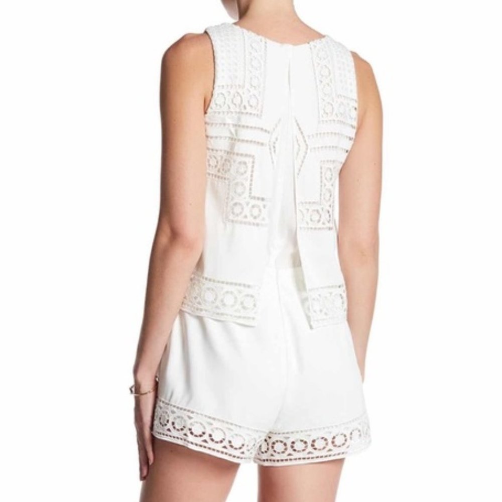 Parker Briana Sleeveless Overlay Romper - Picture 2 of 12